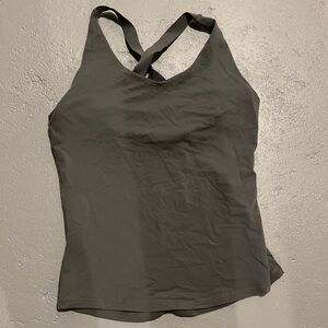 Women's Olive Army Green Workout Top by Prana